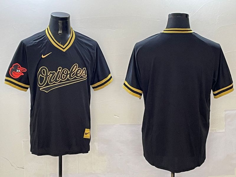 Men Baltimore Orioles Blank Black Gold Game 2025 Nike MLB Jersey style 2